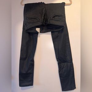 H&M Women's black paper denim jeans